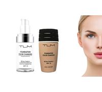 Colour Changing Foundation Magic Flawless TLM Makeup Change Skin Tone UK x 2 Pcs