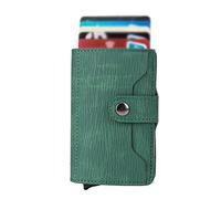TLMDXTEU Card Holder Credit Card Case Card Case Automatic Pop-up Card Case for Women and Men(Green)