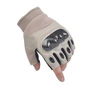 TLMDXTEU Cycling Gloves Outdoor Sports Flower Shell Dew Finger Fighting Training Gloves Outdoor Sports(Light gray,L)