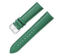 TLMDXTEU Leather Watch Band Leather Strap Brown Soft Waterproof Cowhide foWomen Men Replacement (Green,22mm)