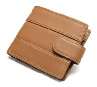 TLMDXTEU Mens Wallet Men's Minimalist Retro Leather Business Wallet RFID Blocking(Yellow)