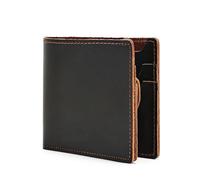TLMDXTEU Mens Wallet Men's Minimalist Short Leather Wallet RFID Blocking(Noir)