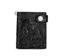 TLMDXTEU Mens Wallet with Chain Men's Leather Wallet Skull Punk Rock Short Anti-Theft Chain