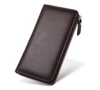 TLMDXTEU Men's Wallets Wallet Men's Clutch Business Casual Long for Men(Brown)