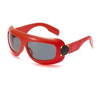 TLMDXTEU Personalized Sunglasses Tide Street Shooting Sunglasses Suitable for Most face Shapes(Red)