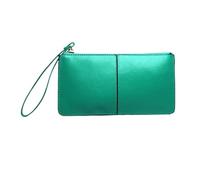 TLMDXTEU Wallet for Women Long Zipper Three-Layer Wallet with Fashionable Leather and Multiple Card Slots for Women Ladies Long Purse(Green)
