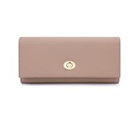 TLMDXTEU Wallet for Women Lychee Patterned Women's Wallet Classic Buckle Atmospheric Ladies Long Purse(Khaki)