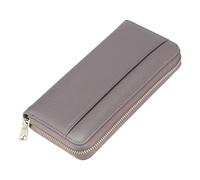 TLMDXTEU Wallet for Women Multi Functional Long Women's Wallet RFID Anti-Theft Organ Real Pickup Bag Ladies Long Purse(Grey)