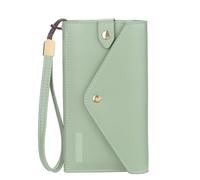 TLMDXTEU Wallet for Women Women's Wallet Long Fashionable Multi Slot Large Capacity High-end Handbag Ladies Long Purse(Green)