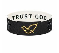 TLOEP Christian Bracelet with NFC - Bible Verse Gift for Mom, Women & Men | Scan to Read 1000+ Scriptures | Inspirational Faith Wristband for Mother’s Day (Trust God)