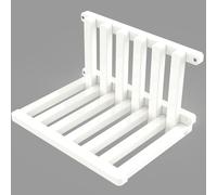 Tlongxia White Folding Shoe Changing Stool for Children, Wall Mounted Hidden Shoe Changing Stool, Folding Wall Mounted Bedside Table, Bathroom Shower Chair
