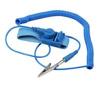 TLONiX ESD Anti Static Wrist Strap with Coiled Cord & Alligator Clip - Adjustable Grounding Wristband for Electronics Repair, PC Building, Laptop, Computer Work, DIY