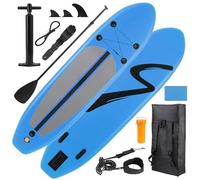 TLSUNNY 10FT Inflatable Stand Up Paddle Board W/Full Accessories, Beginner Inflatable SUP Board W/Non-Slip EVA Deck, Lightweight, Stable Wide, Pump, Repair Kit, Paddle, Leash, Backpack for All Skill