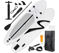 TLSUNNY 10FT Inflatable Stand Up Paddle Board W/Full Accessories, Beginner Inflatable SUP Board W/Non-Slip EVA Deck, Lightweight, Stable Wide, Pump, Repair Kit, Paddle, Leash, Backpack for All Skill