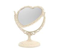 TLTDSMYF 1pc Retro Vanity Mirror Dressers Stand Portable Travel Mirror Oval Shape Mirror Vanity Makeup Mirror Swivel Makeup Mirror Makeup Mirror with Office Plastic Adjustable Flower Mirror