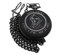 TLV Anne Lister Black Pocket Watch Womens and Chain Gentleman Jack Gift Set Lister Diary Diaries Lesbian History