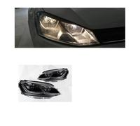 TLWOQCOA Car 2 PCS Model Compatible For Golk7 Golf 7 MK7 Upgrade 7.5 Design 2013-2017 Head Lamps LED Headlight LED Dual Projector Face Lift(Sliver,Left Hand)