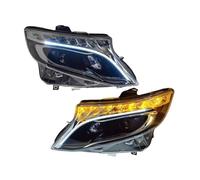 TLWOQCOA Car Lights Compatible For Benz Vito 2016-2022 W447 LED Headlight Assembly Upgrade High Configure Dynamic Car Lamp Accessories(Halogen)