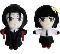 TLXNN 2PCS BSD Plushs Mori Ogai Soft Stuffed 20CM Akiko Yosano Anime Throw Pillow Cute Figure Cushion Sofa Home Decoration Collectible