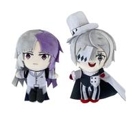 TLXNN 2PCS BSD Plushs Sigma Soft Stuffed 20CM Nikolai Gogol Anime Throw Pillow Cute Figure Cushion Sofa Home Decoration Collectible
