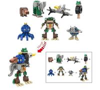TLXNN Brainrot Animal Building Blocks Set Burbaloni Luliloli Bricks Model Kit Anime Creative Micro Blocks Set Miniature Building Set Great Gifts