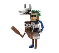 TLXNN Brainrot Animal Tung Tung Tung Sahur Building Blocks Set Cappuccino Assassino Bricks Model Kit Anime Creative Micro Blocks Set Miniature Building Set Great Gifts