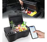 Tlyard Tesla Cybertruck Trunk Refrigerator 25L with APP Control, Truck Storage Cooler Outdoor Camping Fridge with Digital Display,Push-Button Adjustment,Interior Light & Handles