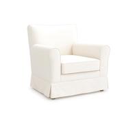 TLYESD Ektorp Jennylund Cover Replacement Ektorp Jennylund Chair Cover,Ektorp Armchir Cover (Cotton-White