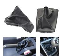 TLYSMG Car Styling Gear Shift Knob Parking Handbrake Gaiter Boot Cover Case Collar For Vauxhall For OPEL ASTRA H-Handbrake and boot