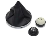TLYSMG Gear Shift Knob Boot Lever Switch Handle For Fiat 500 500C 2007-2018 Manual Gearbox Handle Cover 5/6 Speed 2017 2016 2015 2014-5 speed set
