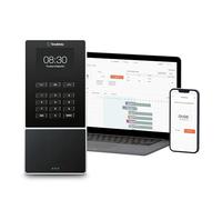 TM-616 Cloud-Based Employee Time Clock with RFID Badge/Keyfob and PIN, For Up to 200 Users, Worked Hours Reporting, Scheduling, Timesheets, Wi-Fi, App for iOS/Android