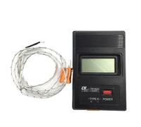 TM-902C Black K Type Digital LCD Temperature Thermometer Industrial Thermodetector Meter + Thermocouple Probe(K-Type-YE)