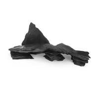 TM Aquatix Aquarium Rock Fish Tank Stones Natural Decoration Slates for Caves Shelters - Improves Water Parameters (3kg, Black Slate)