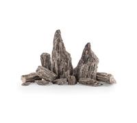 TM Aquatix Aquarium Rock Fish Tank Stones Natural Decoration Slates for Caves Shelters - Improves Water Parameters (10kg, Wood Stones)