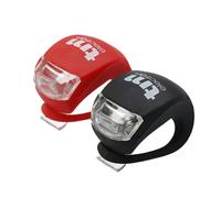 TM ELECTRON LED Front and Rear Waterproof Silicone for Bicycle with 3 Modes, Bla