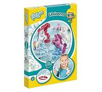 TM Essentials Creativity Unicorn Plaster Figures - Plaster Casting Set Consists of 7 Colours, Brush, Latex Mould, 200 g Plaster, Cardboard Holder, Instructions