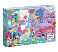 TM Essentials Nickelodeon Shimmer & Shine 2-in-1 Set - Spray Pen Artworks Painting Set with Spraypens, Stencils and Stickers, Pegboards, Beads 851009