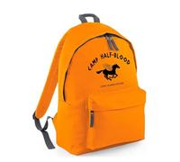 TM THREADS Camp Half-Blood Backpack, Orange, Long Island Sound Pegasus Design
