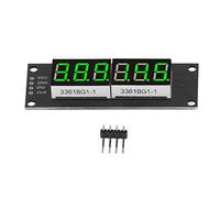TM1637 LED Digital Display Tube 0.36in 6 Bit 7 Segment | Green Illumination 5V for Development Boards/Single - Board Computers/DIY Projects | Plug and Play Clock Display Module