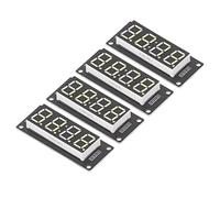 TM1637 Module Led Display Digital Tube Decimal, Accurate Wiring 0.56in 5V Clear Path 4 Digit Digital Tube With Pin Header For DIY (Yellow MRA041E)
