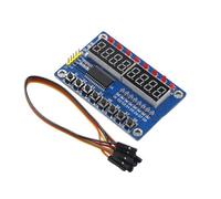 TM1638 Digital LED Tube Display Module With Integrated Control Input For Microcontroller Development For Circuit Design Compatible LED Module