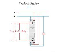 TM609 for WiFi Timer Switch for & for App - DIN Rail Mount, 100-240V AC, 16A for SPST-NO, 30 Timer Modes, 100 Programm