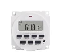 TM618N Power Supply 6V 12V 110V 220V 7 Days Weekly Programmable Digital Electronic Lighting Daily Timer 1Pcs(TM618N-6V 6V)