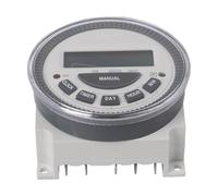 TM619-4 Digital Timer Switch - 7-Day Programmable Controller with 16 On/Off Programs per Day, LCD Display, 16A SPST Output, 12-240V Input,(12V)
