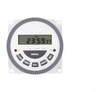 TM619 7-Day Programmable Digital Timer Switch, 16 On/Off Programs per Day, for SPST 16A Output, ABS Housing, for Industrial & Home Automation(220V)