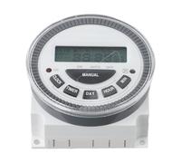 TM619 7-Day Programmable Digital Timer Switch, 16 On/Off Programs per Day with LCD Display and Memory Backup Battery, for 220V/110V/24V/12V Resistive, Inductive & Motor Loads (16A)