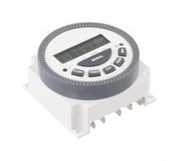 TM619 7-Day Programmable Digital Timer Switch with LCD Display, 16 On/Off Programs per Day, for SPST 16A Output, for Industrial & Home Applian(220V)