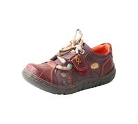 TMA EYES Women's Leather Comforble Walking Wide Fit Shoes (Red,4.5)