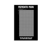 TMAHENG Memento Mori Poster Office Room Decor Quote Wall Art Posters for Wall Decoration 12x18inch(30x45cm)