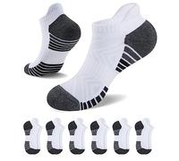 Tmani Mens Running Sports Socks, White, L